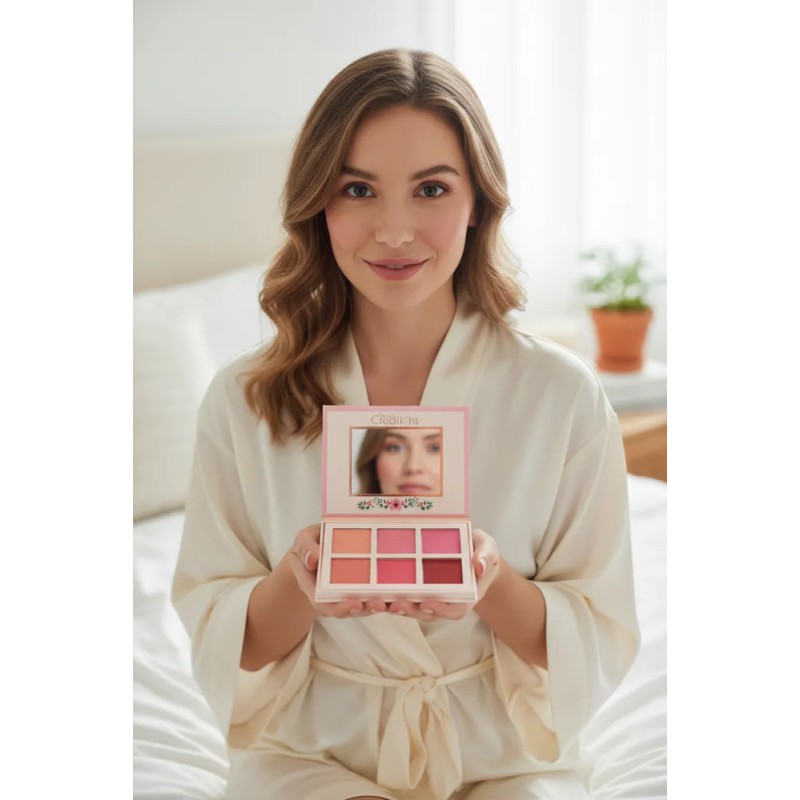 Rubor Floral Bloom Blush Iluminador Beauty Creations Rosa