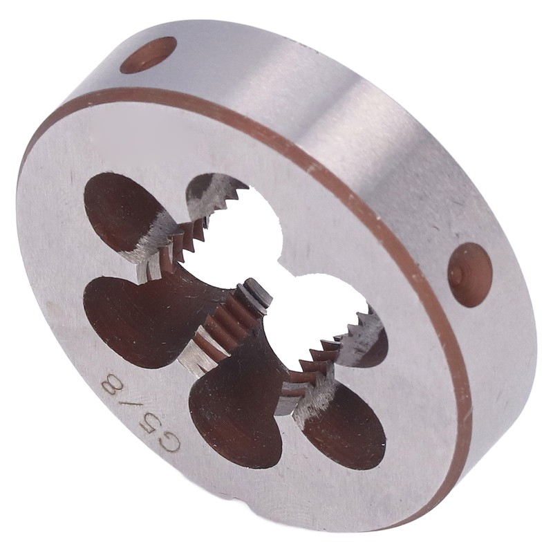 G5/8in Round Threading Die Alloy Steel Cylindrical Pipe Thread Repair