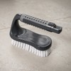 Addis ComfiGrip Floor Scrub Brush with Iron Handle, Metallic Graphite,