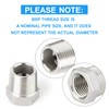 ERGAOBOY 2 pieces 304 stainless steel reducer hexagonal socket, 1/2