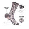 Forony Dress Socks for Men Size 10-13 Combed Cotton Dress