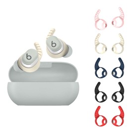WADVCU Ear Hooks for Beats Solo Buds, 5 Pairs Ear Hook Compatiable with Beats Solo Bud 2024 Silicone Accessories Anti-Slip Ear Covers Holder [Not Fit in The Charging Case](Multicolor)