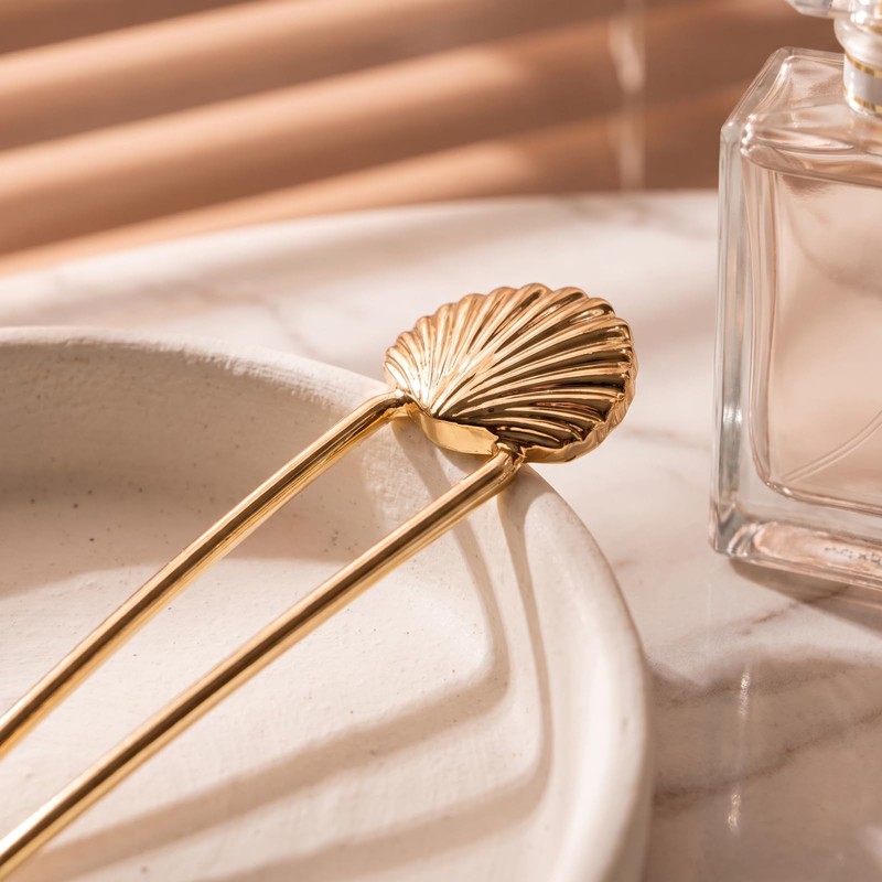 Elegant French Hair Pin for Women,U Shaped Metal Hair Fork
