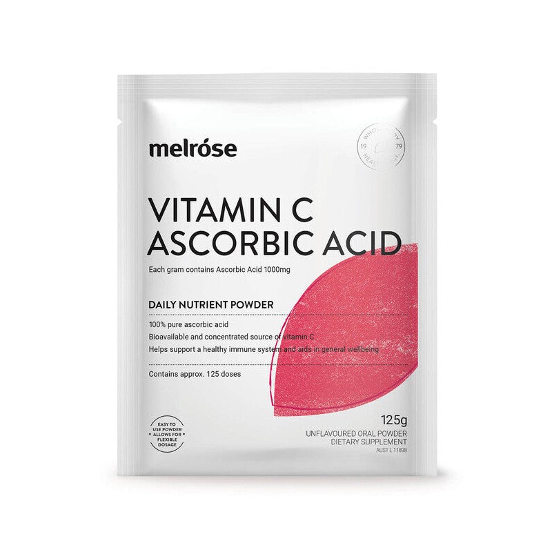 Melrose Vitamin C Ascorbic Acid, 125g