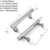 khtumeware 3 Inch Hole Center 5 Pack Polished Chrome Heavy