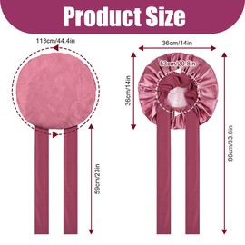 JchEnye Women Satin Hair Hat Double Sided Silk Night Cap Sleep Cap Night Hair Care Hat with Elastic Band, bean sand paint