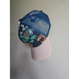 prAna NEW PrAna Lower Pines Rosette Carmelia Trucker Hat Unisex Snapback Cap MSRP $35