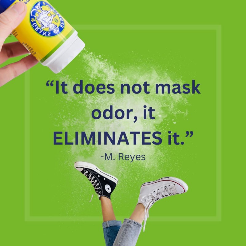Gran's Remedy Natural Shoe Deodorizer and Foot Odor Eliminator Powder