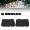 2PCS RV Window Shade Shading UV Protection Oxford Cloth Aluminum
