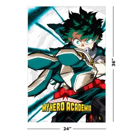 My Hero Academia - Manga/Anime TV Show Poster (Izuku Midoriya - Reach Up) (Size: 24" x 36")