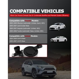 1ST Secondary Air Injection Check Valve Compatible with Toyota 2005-2009 4Runner Land Cruiser Base Sequoia Tundra for Lexus GX470 LX470 Replace OE: 911-644 25710-50020