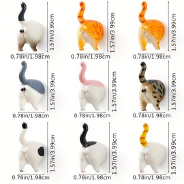 9Pcs Add Some Humor and Funny to Your Fridge with Our Cat Butt Fridge Magnet - Perfect for Home Refrigerator Magnets for Adults or Kids (Cat Butts)