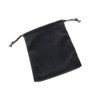 (SAJ) Velour Drawstring Bag Pouch Gift Wrapping Gray (6.3 x