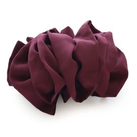JewelVOX Banana Clip, Hair Clip, Hair Accessories, Large, Firm, Drape, Solid, Adult, Heavy Hair (Wine)