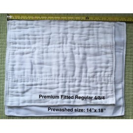 TY Diapers 100% Cotton Chinese DSQ prefold diapers PREMIUM "FITTED" REGULAR (LARGE) 4/8/4