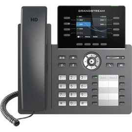 Grandstream GRP2634 IP Phone | 8 Lines, 6 SIP Accounts | 2.8-Inch Color Display | Wi-Fi 5 | Dual-Port Gigabit Ethernet with Integrated PoE