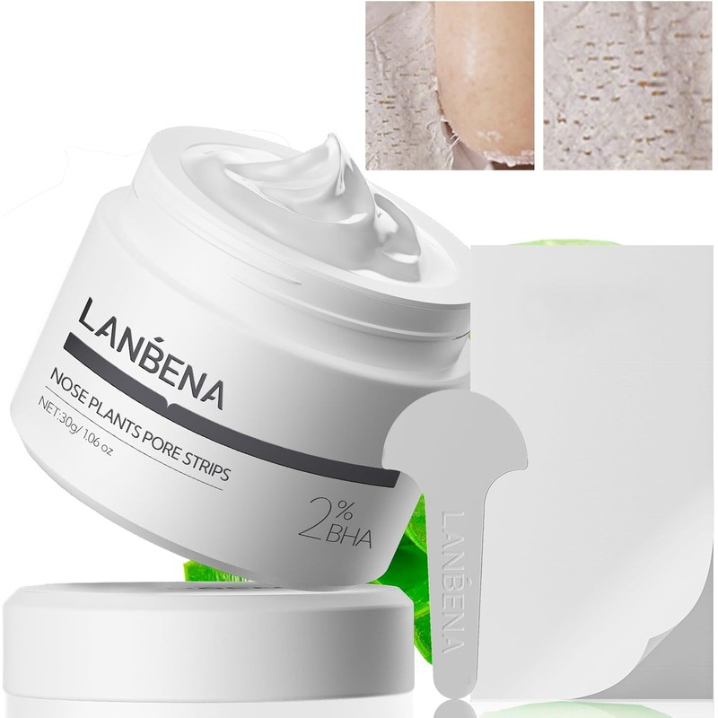 LANBENA Mascarilla Para Puntos Negros Con 60 Piezas Tiras