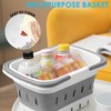 Portable Shower Caddy Tote – Collapsible Plastic Basket with Handles,