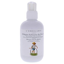 LErbolario L'erbolario shower gel for babies - with marigold, rice and mallow - gently cleanses and softens babies sensitive skin - vegan, cruelty fre