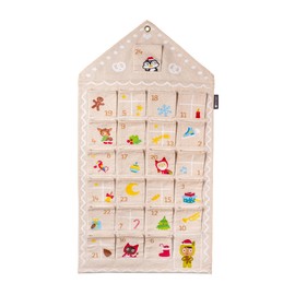 tonies Advent Calendar 2023 Gingerbread House - Advent Calendar for Filling Made of 100% Cotton - Children's Advent Calendar in Tonies Design with 24 Sewn-on Folding Pockets