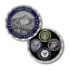 FORT CARSON SCHRIEVER AIR FORCE PIKES PEAK FRONT RANGE 1.75" CHALLENGE COIN