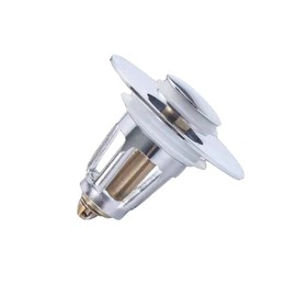 Sink Plug, Pop Up Sink Plug, Universal Sink Plug, Replacement Sink Drain, Push Type, Brass, Bounce Core Drain for Bathroom and Kitchen (Type A)