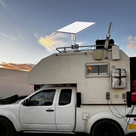 Mini Mount, RV Ladder Mount for Mini, Mounting Kit, Metal Satellite Clamp Mount, Antenna RV Mount Adapter for Ladder, Pole, Rack