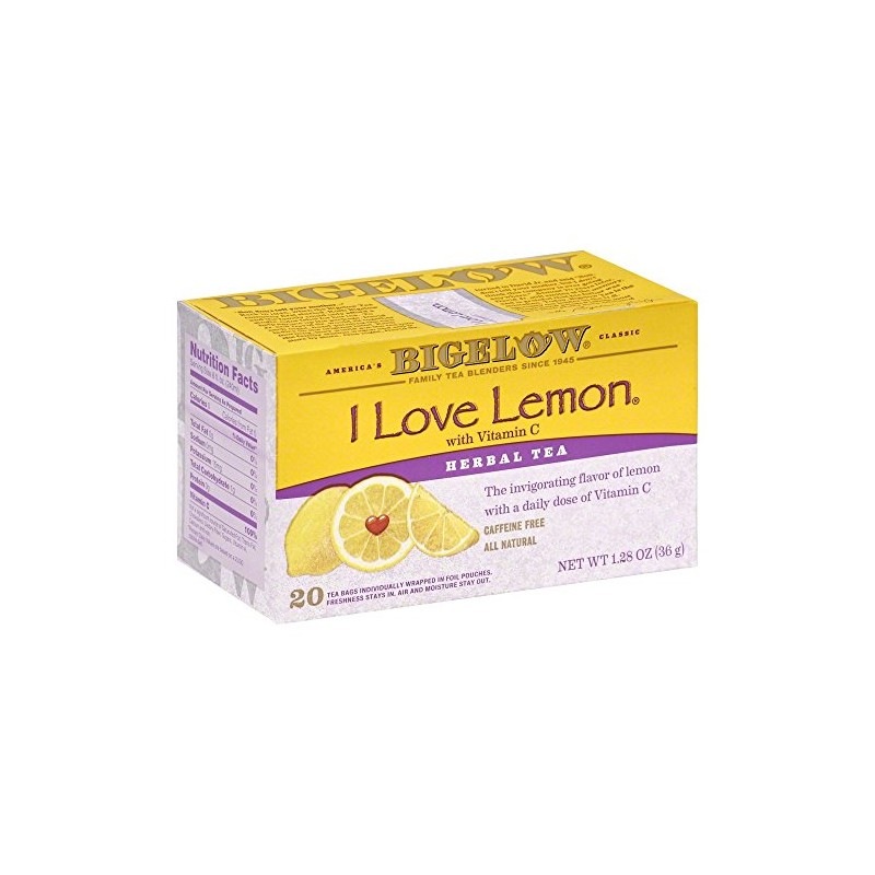 Bigelow I Love Lemon Herbal Tea with Vitamin C 1.28