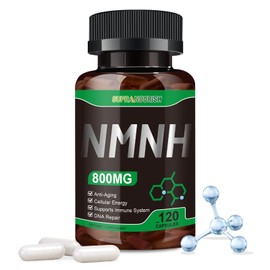 SUPRANOURISH Pure NMNH Supplement 120 Capsules - 800mg High-Purity NMNH Supplements, NAD Supplement for Boost NAD+ for Anti-Aging & Cellular Energy