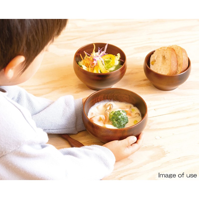 Yamanaka Lacquer SO-0557 Wooden Bowl Soup Bowl, M, 4.3 inches