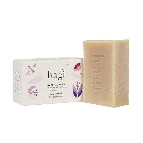 Hagi Natural Bar Soap with Poppy Seed Scrub | Linseed Oil | Sea Buckthorn Oil | Skin Regeneration | Skin Softening | 100 g