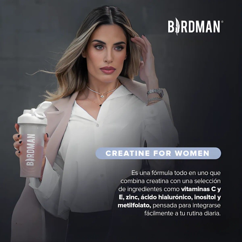 Birdman Creatina Mujer Inositol Ácido Hialurónico