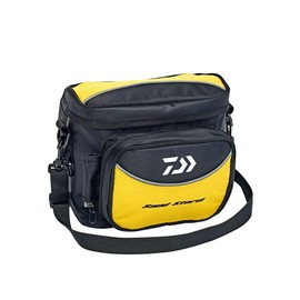 Daiwa Waist Bag - Sandstorm Sea Fishing Bag Case, Black, Modern Style, Zipper Closure, Solid Pattern