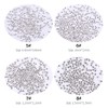 0.6mm 6Sizes Mini Small Stainless Steel Beads Nails Art Decorations