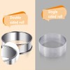 Walquicks 6Pcs Crumpet Rings, Stainless Steel 4 Inch English Muffin