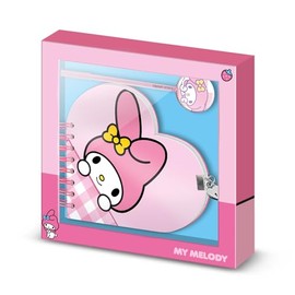 Sanrio My Melody Cute Heart Diary + Pen - Pink