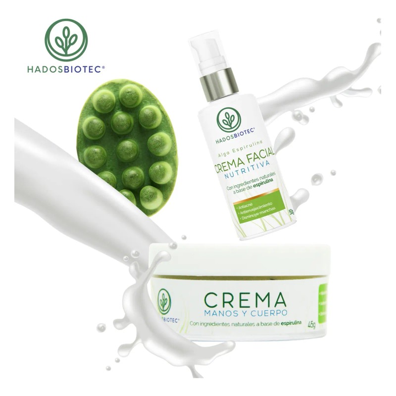 Crema Cuerpo Y Manos Con Espirulina Super Humectante