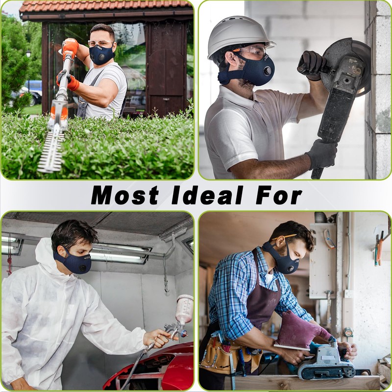BASE CAMP Family Pack Dust Mask, Breathable Reusable Respirator Mask