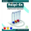 Respi-Ex Respi-Ex Deep Breathing Lung Exerciser, 3 Ball Incentive Spirometer,
