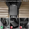 Leather Car Armrest Cover, Universal PU Leather Center Console Cushion
