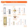 KOVOSCH 24-Inch Bifold Door Hardware Kit with Track, Closet Door