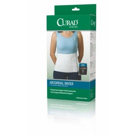 CURAD Tri-Panel Abdominal Binder, Size S/M (30" to 45" Waist), 9" Height - Premium Quality, Comfortable Support for Post- Operative and Post-Pregnancy Recovery