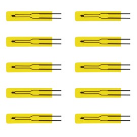 10Pcs MF55 Ultra-Thin NTC 10K Thermistor 3950 – -40℃~125℃ 3950 1% 10K Temperature Sensor, 10K 3950 B-Value MF55 Thin-Film NTC Thermistor, Length 25mm(0.98inch)