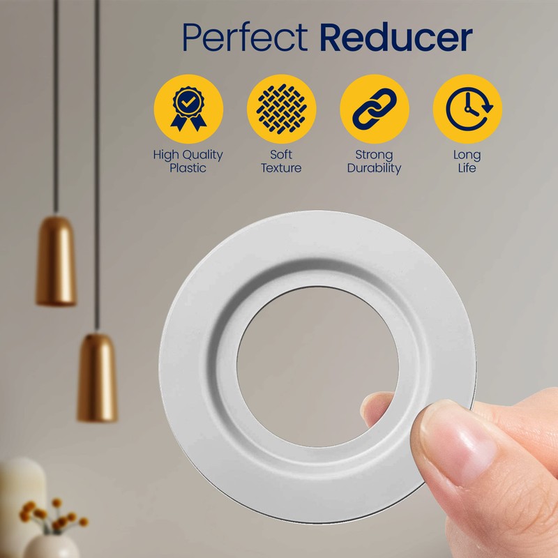 Fizring 3 Pack Lampshade Reducer Ring — Metal Light Fitting