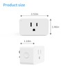New One 2 Pack 2.4G WiFi Dimmable Smart Plug, Smart