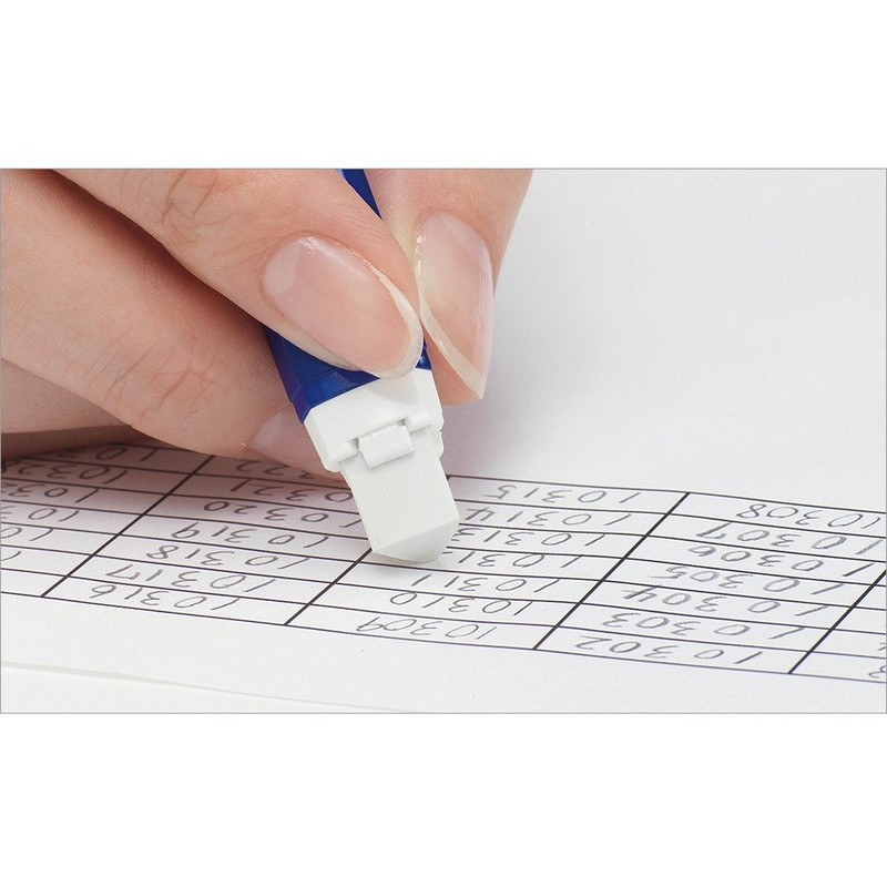 Pentel XZE15-MC Retractable Eraser with Ain Click, Metal Blue Axe,