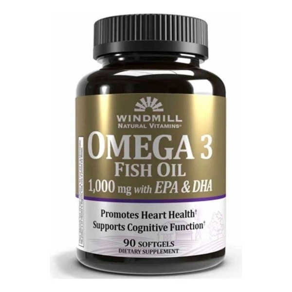 Omega 3 1000mg EPA DHA Sin Sabor Windmill 180 Cápsulas