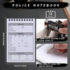 Teling 24 Pcs Public Safety Police Field Interview Notebook Report