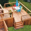 Railing Combo Kit with 10pcs of Round Balusters-26-In and 20pcs