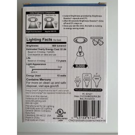 GE NEW GE Reveal Color Enhanced R30 CFL Bulbs #87427 660Lumens 15W Flood (50 Avail)